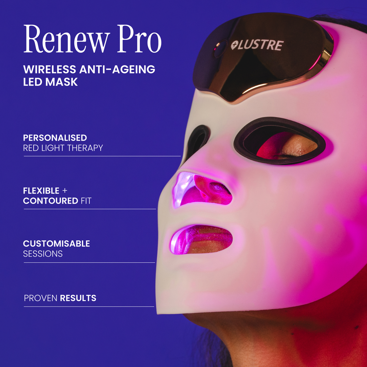 Lustre Renew: LED-Maske mit drei Wellenlängen