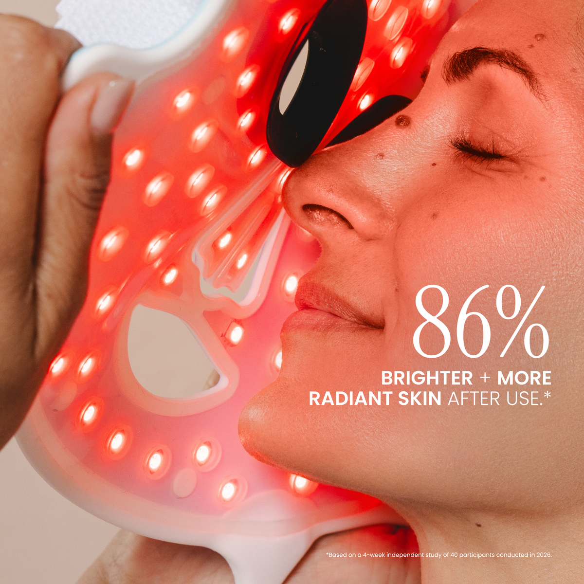 Lustre Revive: LED-Maske mit Rot- und Blaulicht