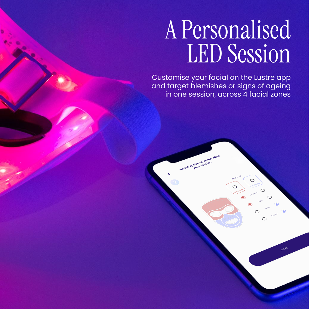 Lustre Renew: LED-Maske mit drei Wellenlängen