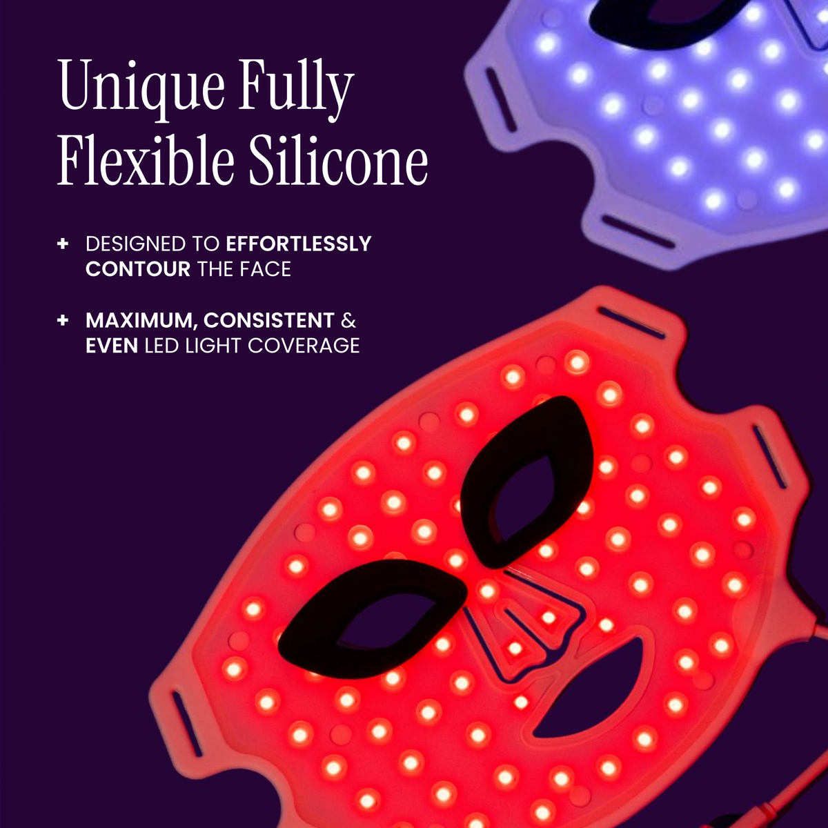 Lustre Revive: LED-Maske mit Rot- und Blaulicht