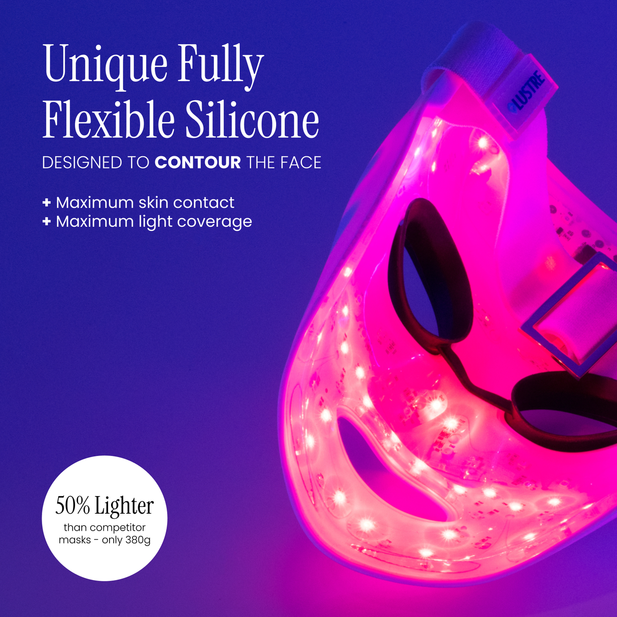Lustre Renew: LED-Maske mit drei Wellenlängen