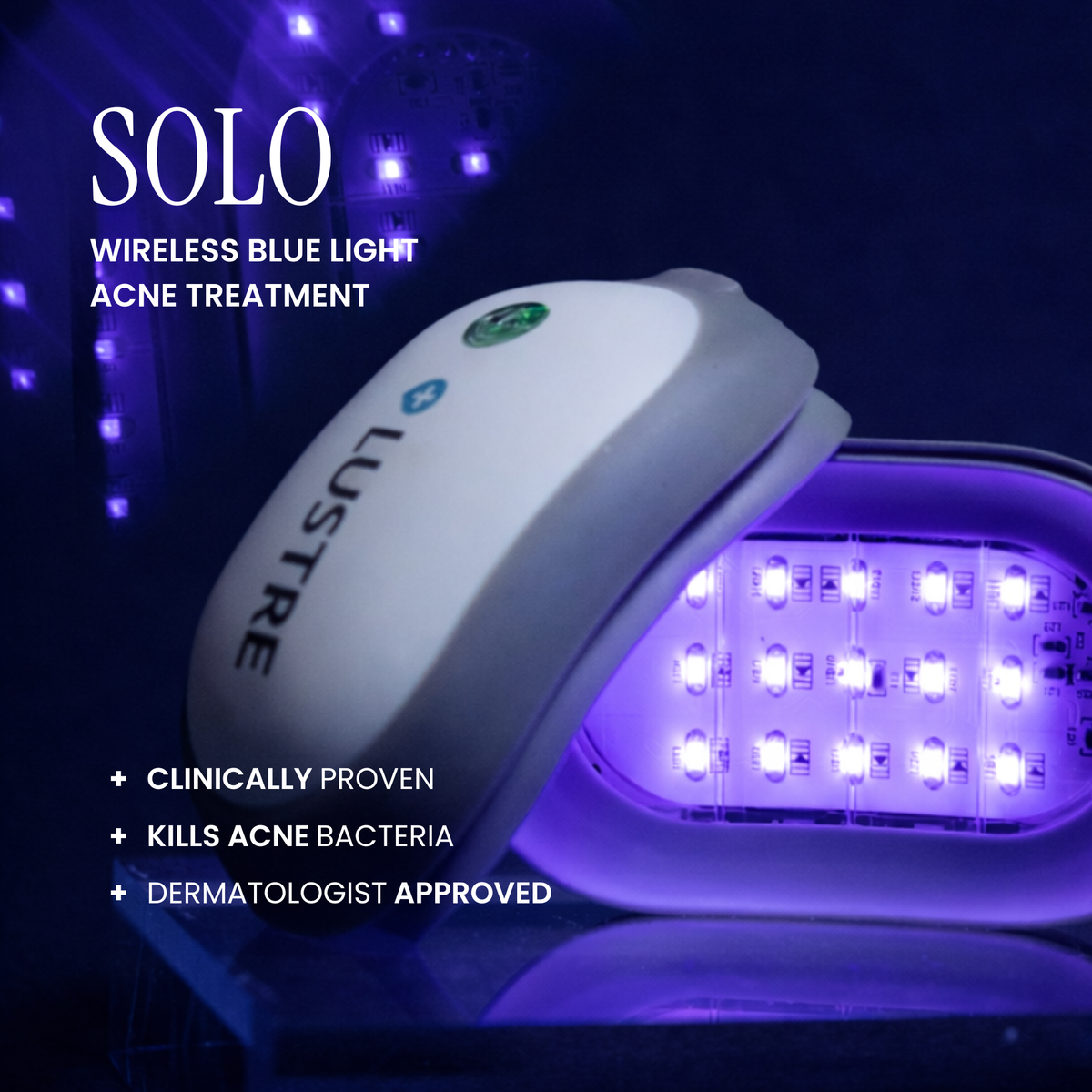 Lustre Solo: Blaulicht-Therapie gegen Akne
