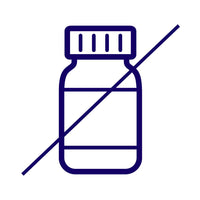 Icon of a vial with a diagonal line through it